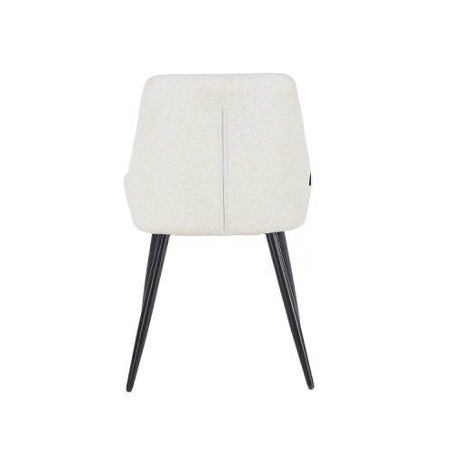 Chaise Rembourrée Alma Sable Pieds Noirs | Ukukhome
