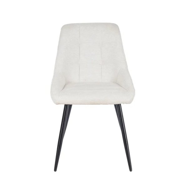 Chaise Rembourrée Alma Sable Pieds Noirs | Ukukhome 2