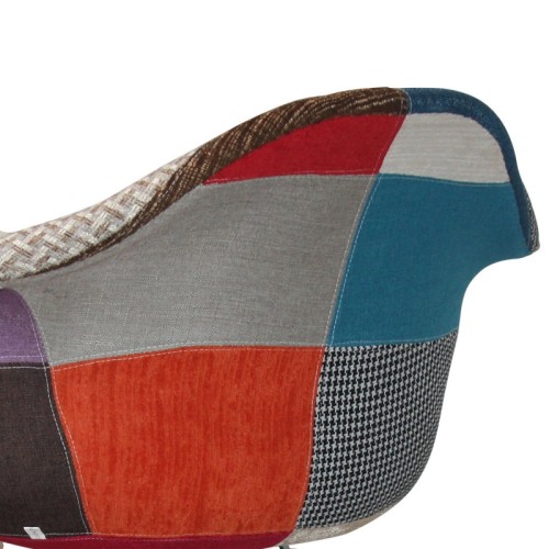 POLTRONA TOWER CHROME PATCHWORK - Sedia Tower 