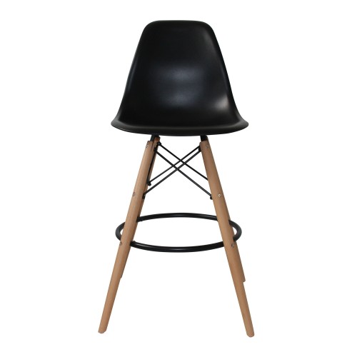 SET 4 SGABELLI TOWER WOOD NERE