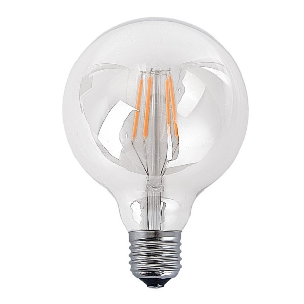 LAMPADINA DECORATIVA SFERICA A LED E27 6W 560 LM