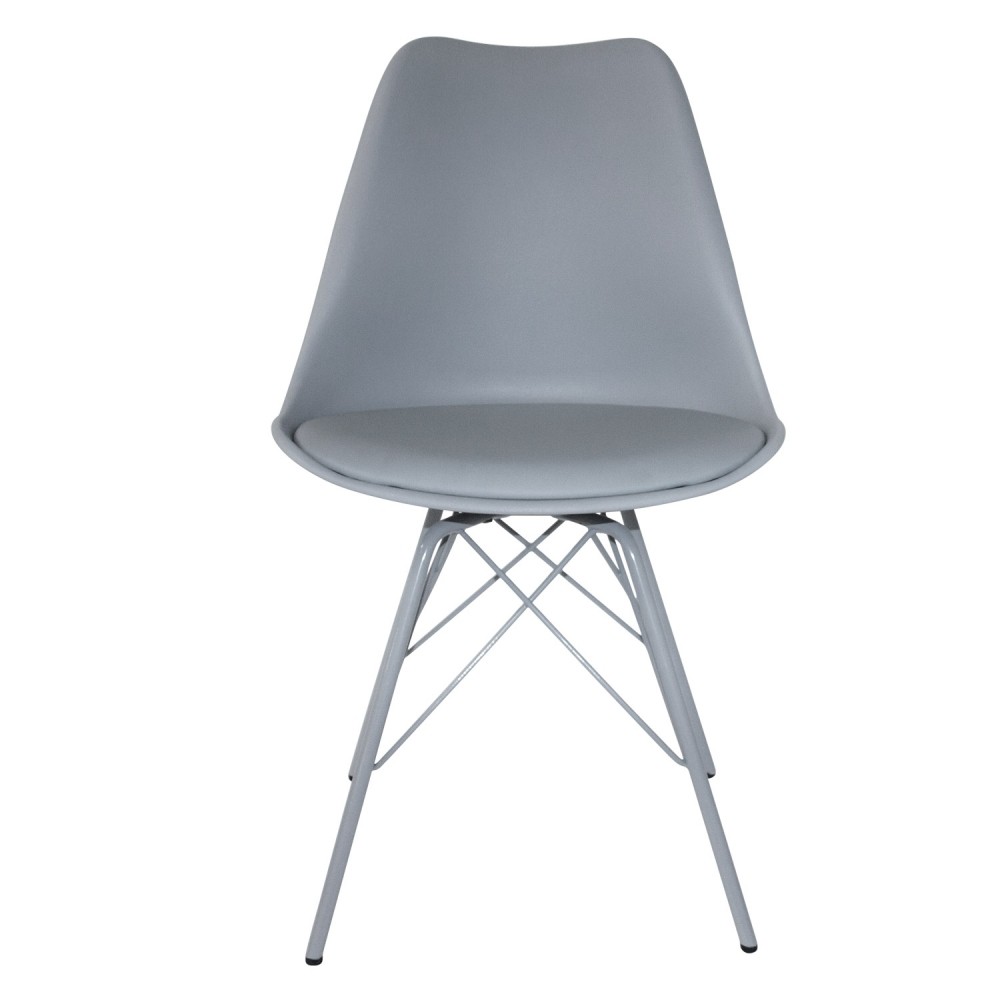 PACK 2 SILLAS  TOWER MÃ‰TAL GRISES