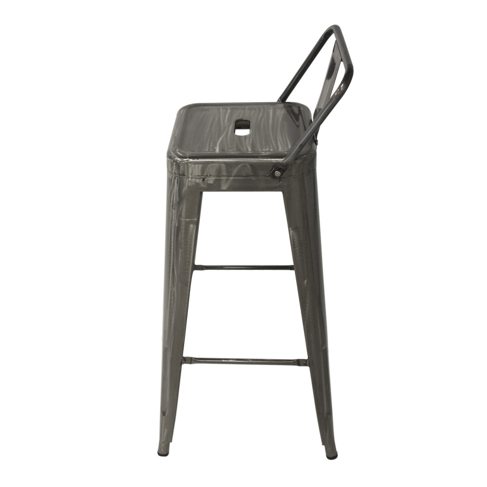 TABURETE LANK INDUSTRIAL CON RESPALDO METÃLICO