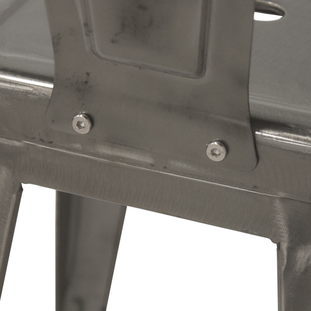 TABURETE LANK INDUSTRIAL CON RESPALDO METÃLICO