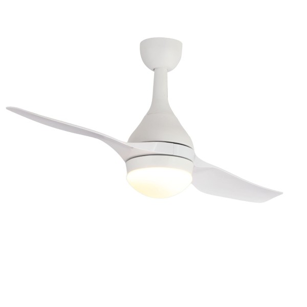 VENTILATORE A LED JAN 18W 2 PALE BIANCO REGOLABILE MOTORE DC