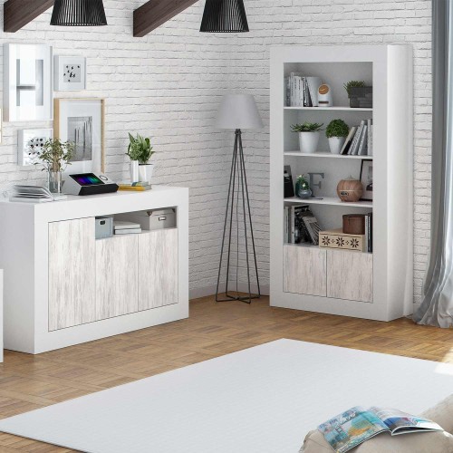 ESTANTERIA NEVA CON 2 PUERTAS - Librerie e vetrine 
