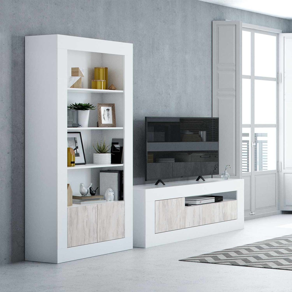 ESTANTERIA NEVA CON 2 PUERTAS - Librerie e vetrine 