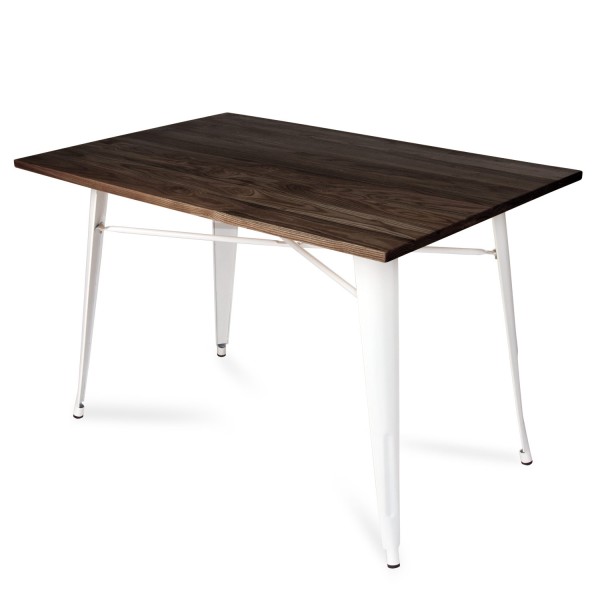 MESA LANK DARK WOOD BLANCA 120x80 CM - Tavoli  2