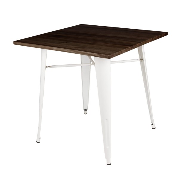 MESA LANK DARK WOOD BLANCA 80x80 CM - Tavoli  2