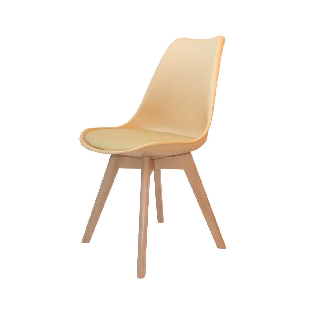 SEDIA NEW TOWER WOOD VANIGLIA - Sedia Tower