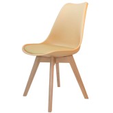 SEDIA NEW TOWER WOOD VANIGLIA - Sedia Tower