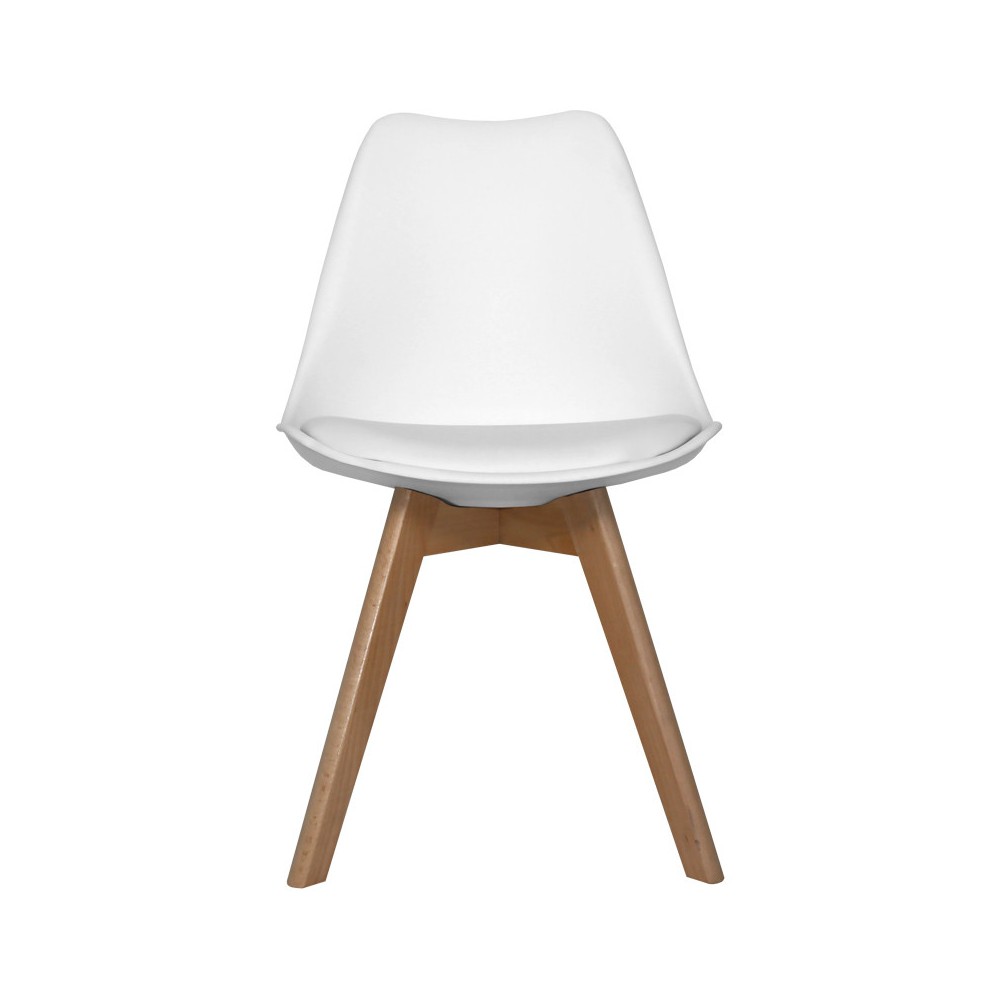 SET 6 SEDIE NEW TOWER WOOD BIANCHE