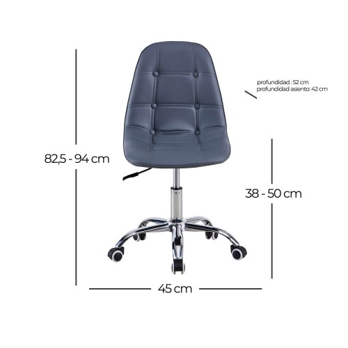 SILLA DE OFICINA CON RUEDAS OFFICE CAPITONE - Camerette per bambini e ragazzi 