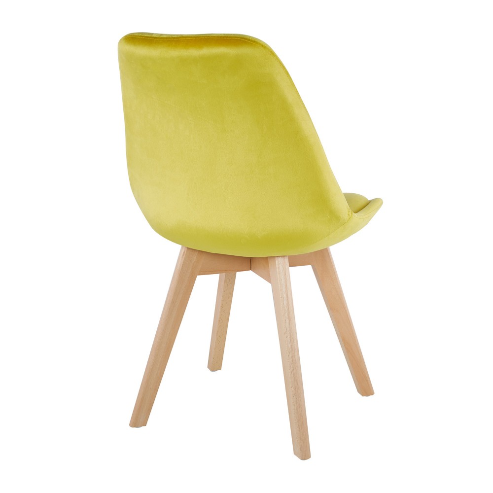 SILLA  NEW TOWER WOOD VELVET EXTRA QUALITY - Sedia Tower 