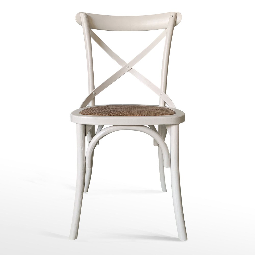 SILLA BISTRO DE MADERA Y RATÃN