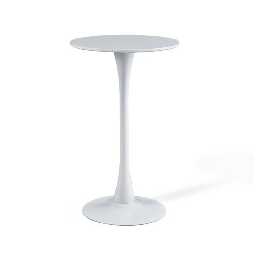 TAVOLO ALTO IBIZA WHITE Ø60 CM