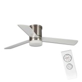 VENTILATORE A 3 PALE LED 18W INDRE NÍQUEL
