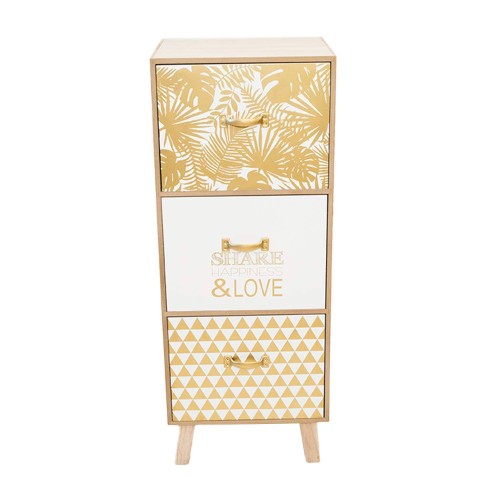 COMODINO 3 CASSETTI KOLT - Comodini e settimanali per ragazzi 