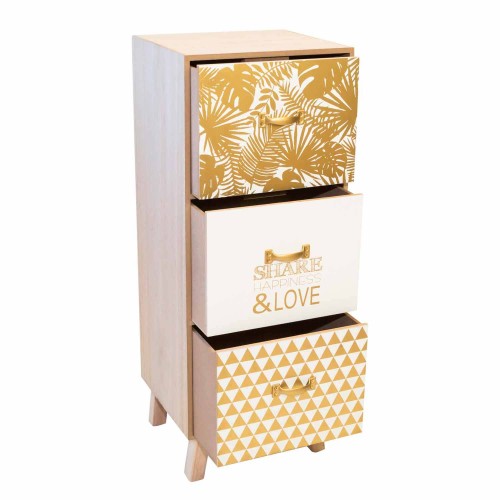 COMODINO 3 CASSETTI KOLT - Comodini e settimanali per ragazzi 