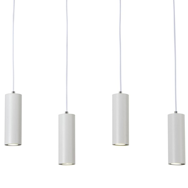 LAMPADA A SOSPENSIONE 4 LUCI BIANCO MADDOX - Lampade a sospensione  2