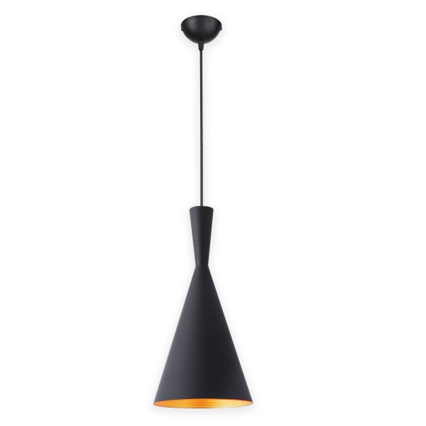 LAMPADA A SOSPENSIONE 1 LUCE NERA BELL - Lampade a sospensione 