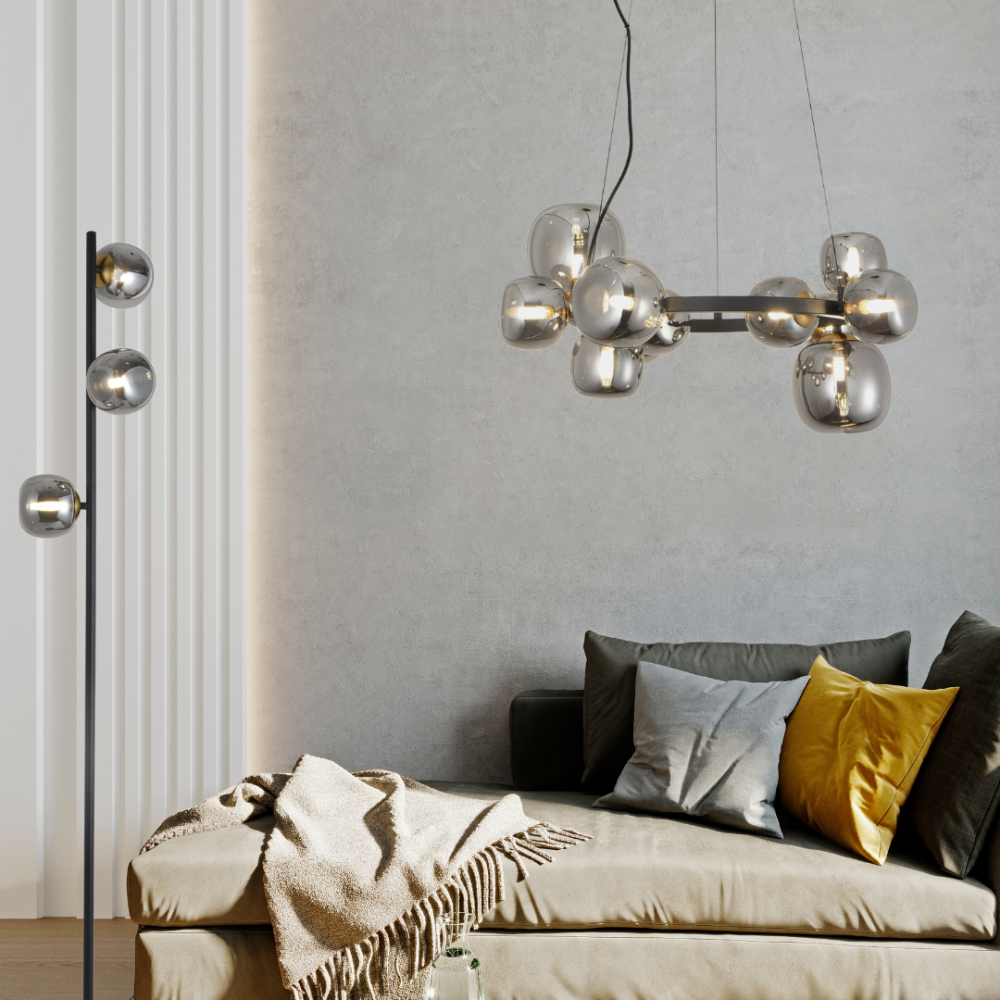 LAMPADA DA TERRA 3 LUCI OKO - Lampade da terra 