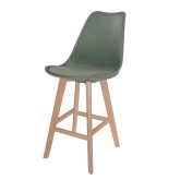 Sgabello alto New Tower Wood verde kale dalla Vendita di Mobili Online