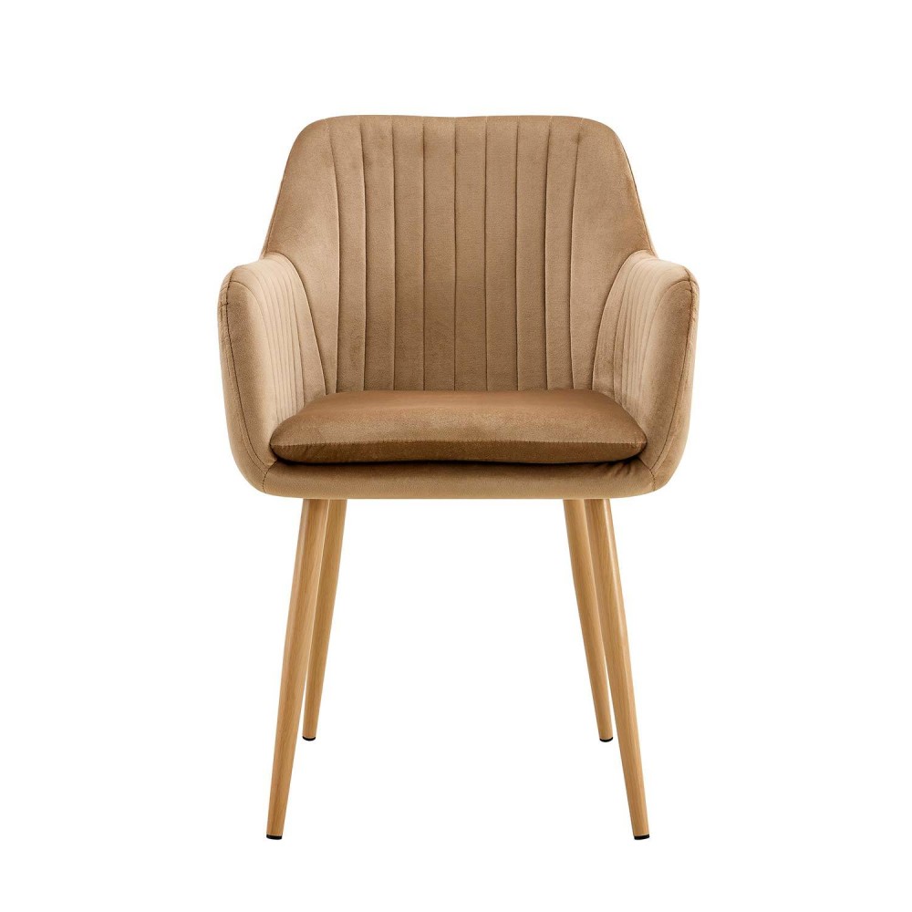 Poltrona in velluto nordica Berta dalla Vendita di Mobili Online