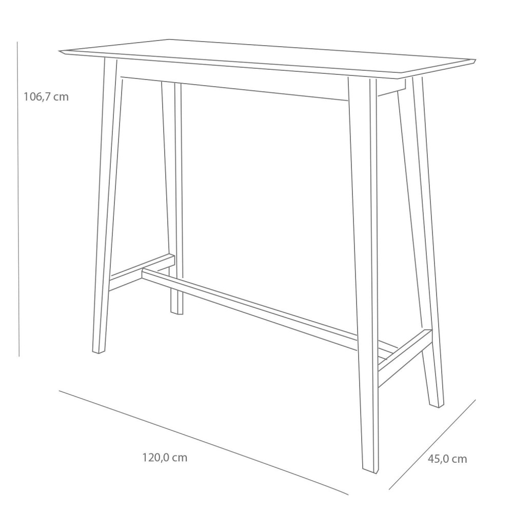 Tavolo alto Zira scandinavo di Vendita di Mobili Online