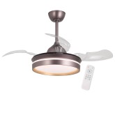 Ventilatore indaco Tyrion 4 pale pieghevoli LED | Vendita di Mobili Online