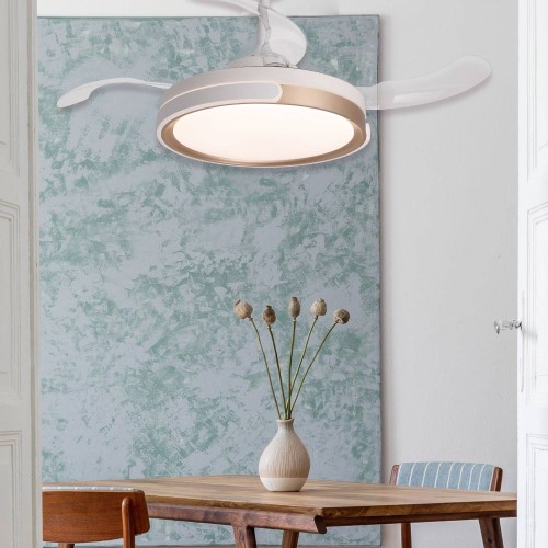 Ventilatore 4 pale pieghevoli LED 48W Leo - Vendita di Mobili Online