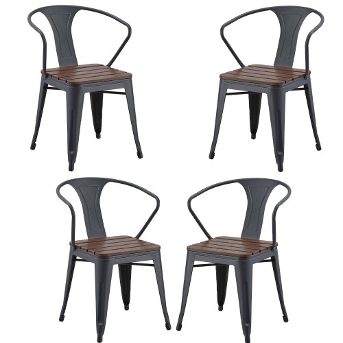 Pack 4 sedie Orleans industriale di Vendita di Mobili Online