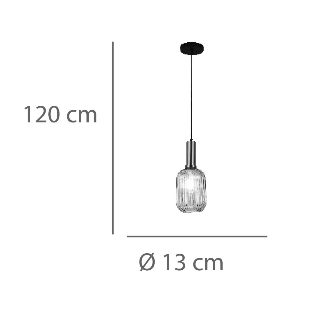 Lampadario a sospensione a 1 luce Kyle Verde-Vendita di Mobili Online