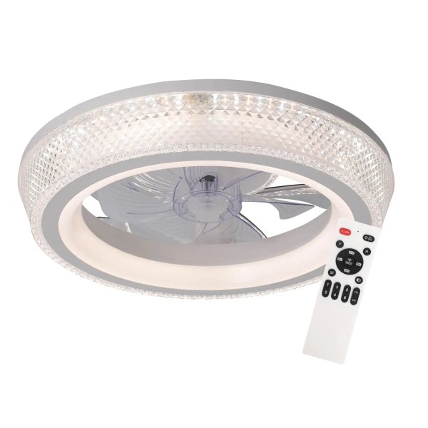VENTILADOR 5 PALAS LED 48W BLANCO AURALIS