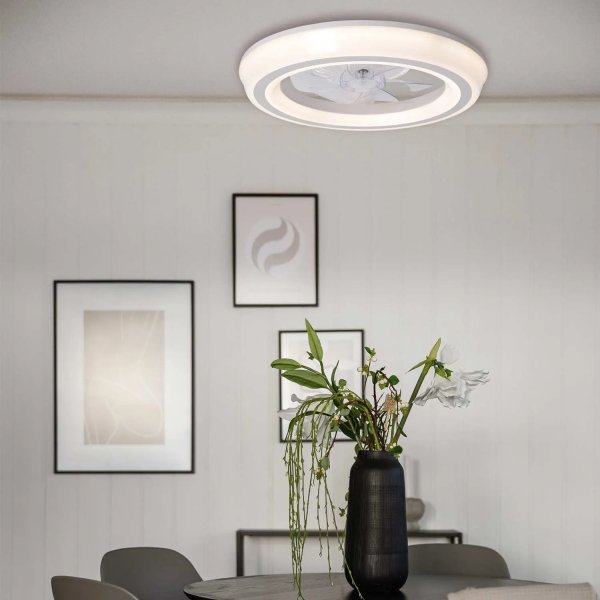 VENTILATORE 5 PALE ABS LED 48W LIORA 2