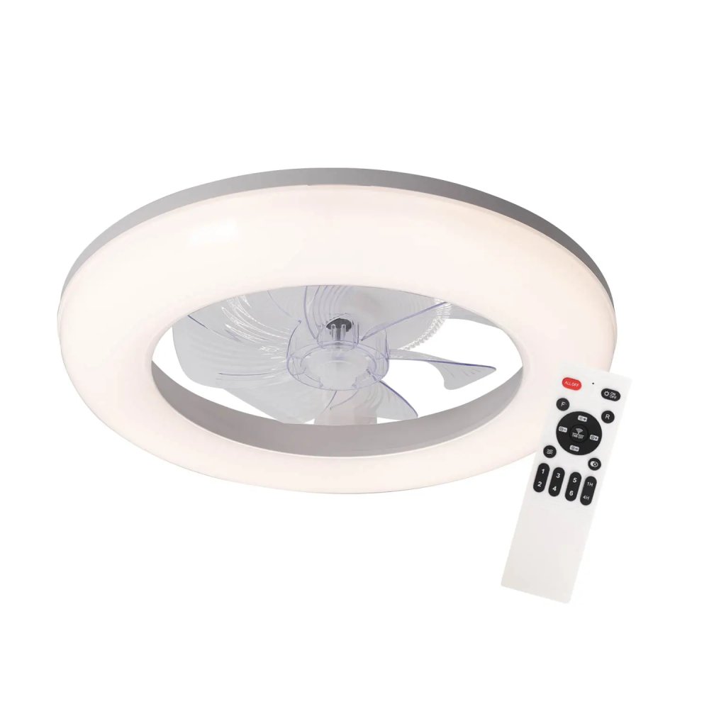 VENTILATORE 5 PALE LED 48W REGOLABILE SOLUM