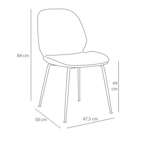 Sedia Reedus sabbia e nera, design moderno e comfort | UKUKHOME.com
