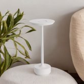 Lampe de Table LED DEVI Blanche - Portable, Rechargeable & Tactile