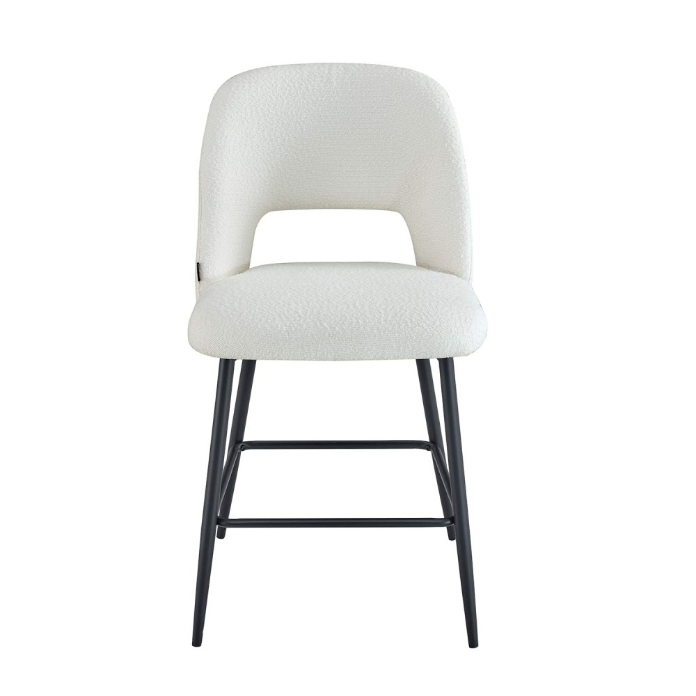 Sgabello Nanna Black bianco – Design moderno e comfort - UKUKHOME.com