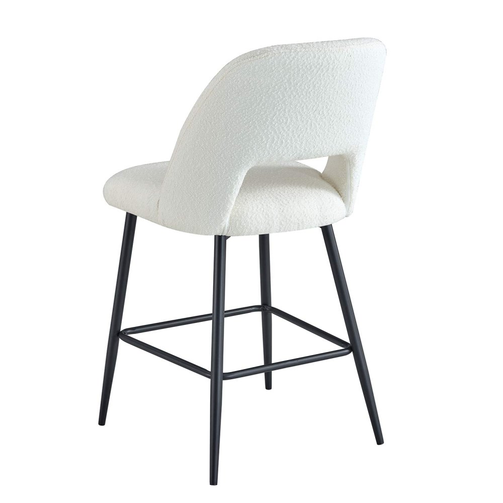 Sgabello Nanna Black bianco – Design moderno e comfort - UKUKHOME.com