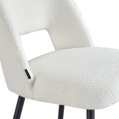 Sgabello Nanna Black bianco – Design moderno e comfort - UKUKHOME.com