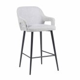 Sgabello Hipnos Sabbia - Design Elegante - Gambe Nere - UKUKHOME.com