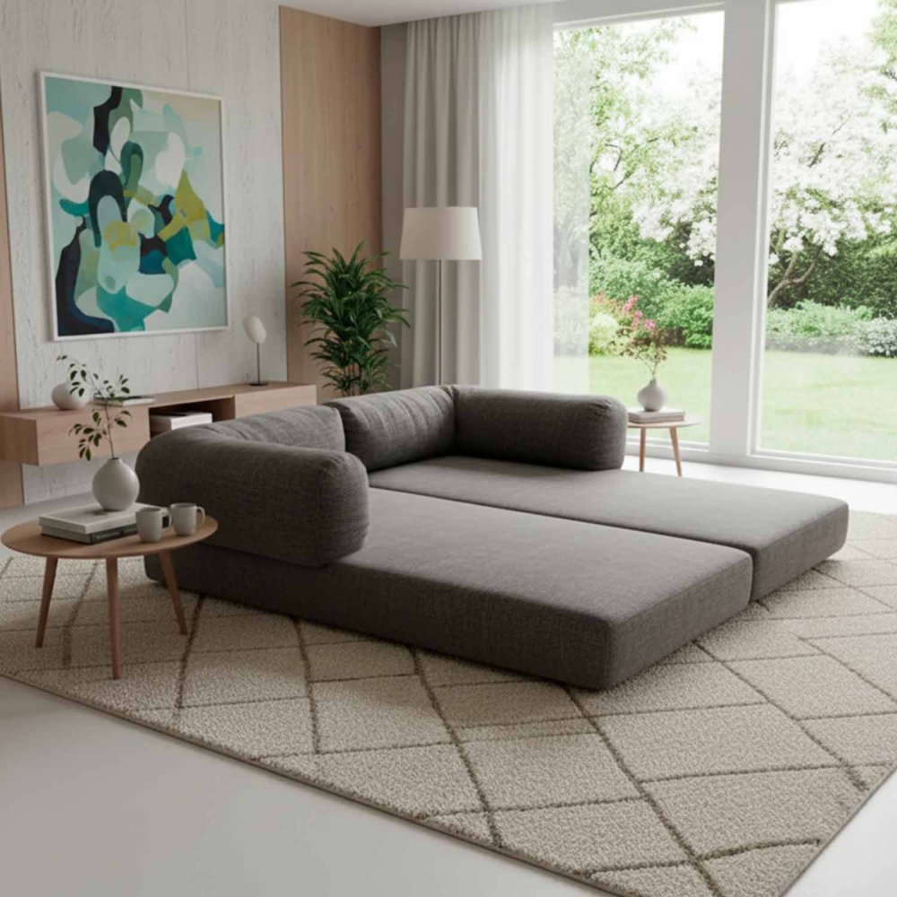 Divano Belair Antracite | Divano ecologico elegante sfoderabile – UKUKHOME