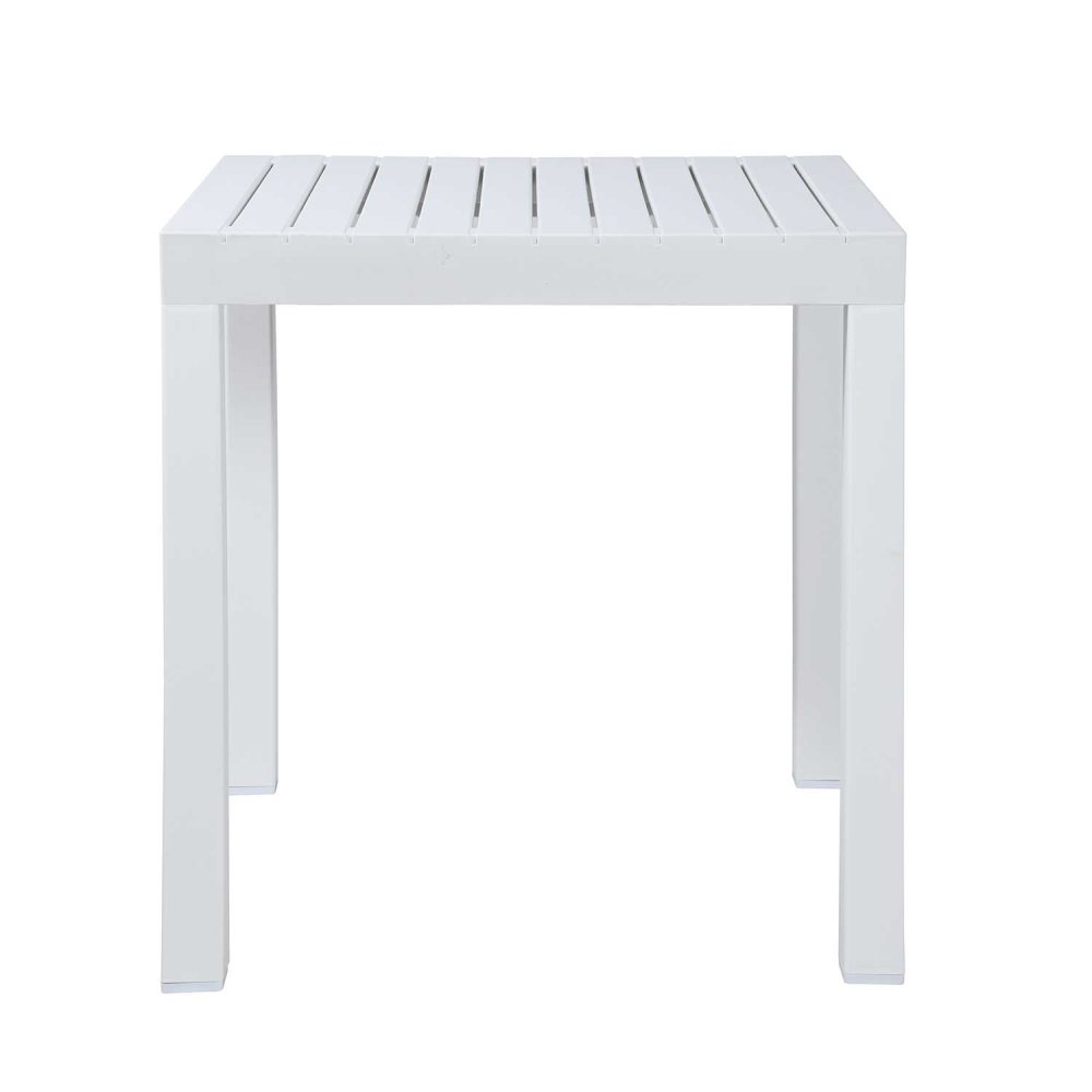 Tavolo Giardino Quadrato Bianco Nagari - Design Moderno - UKUKHOME.com