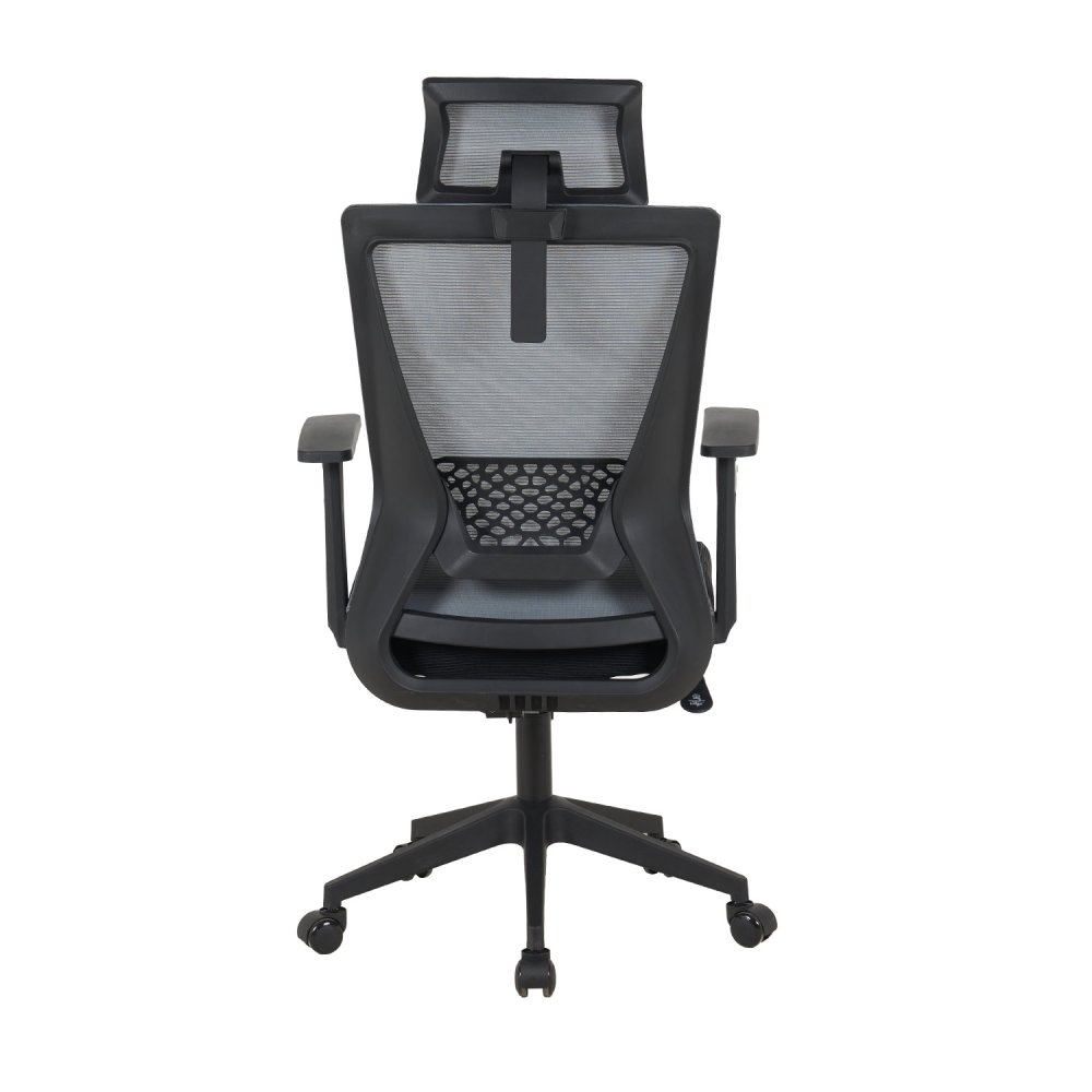 Sedia Da Ufficio Roman Nera Y Grigio - Sedia da ufficio ergonomica – UKUKHOME.COM