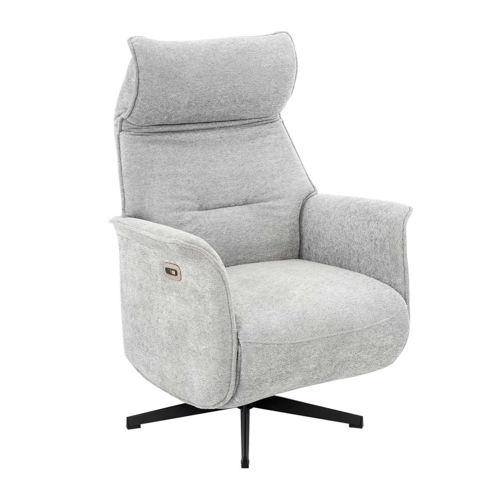Poltrona Fred Relax Elettrico Grigio Chiaro - Poltrona relax elettrica di design – UKUKHOME.COM