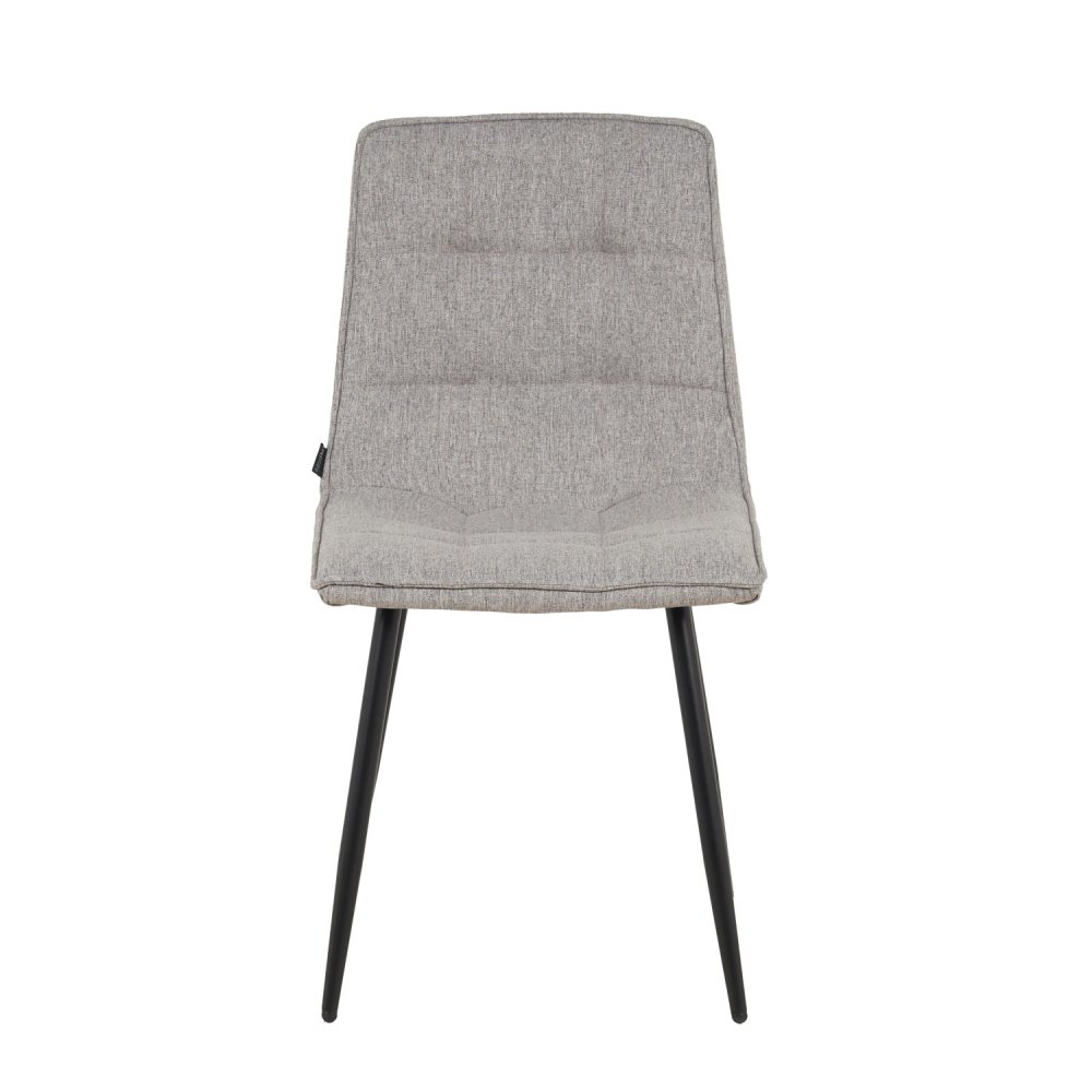 Sedia Louise Grigio Scuro Gamba Nera - Sedia imbottita dal design moderno – UKUKHOME.COM