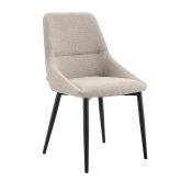 Sedia imbottita Sabbia gambe nera - Design & Comfort - UKUKUKHOME.com