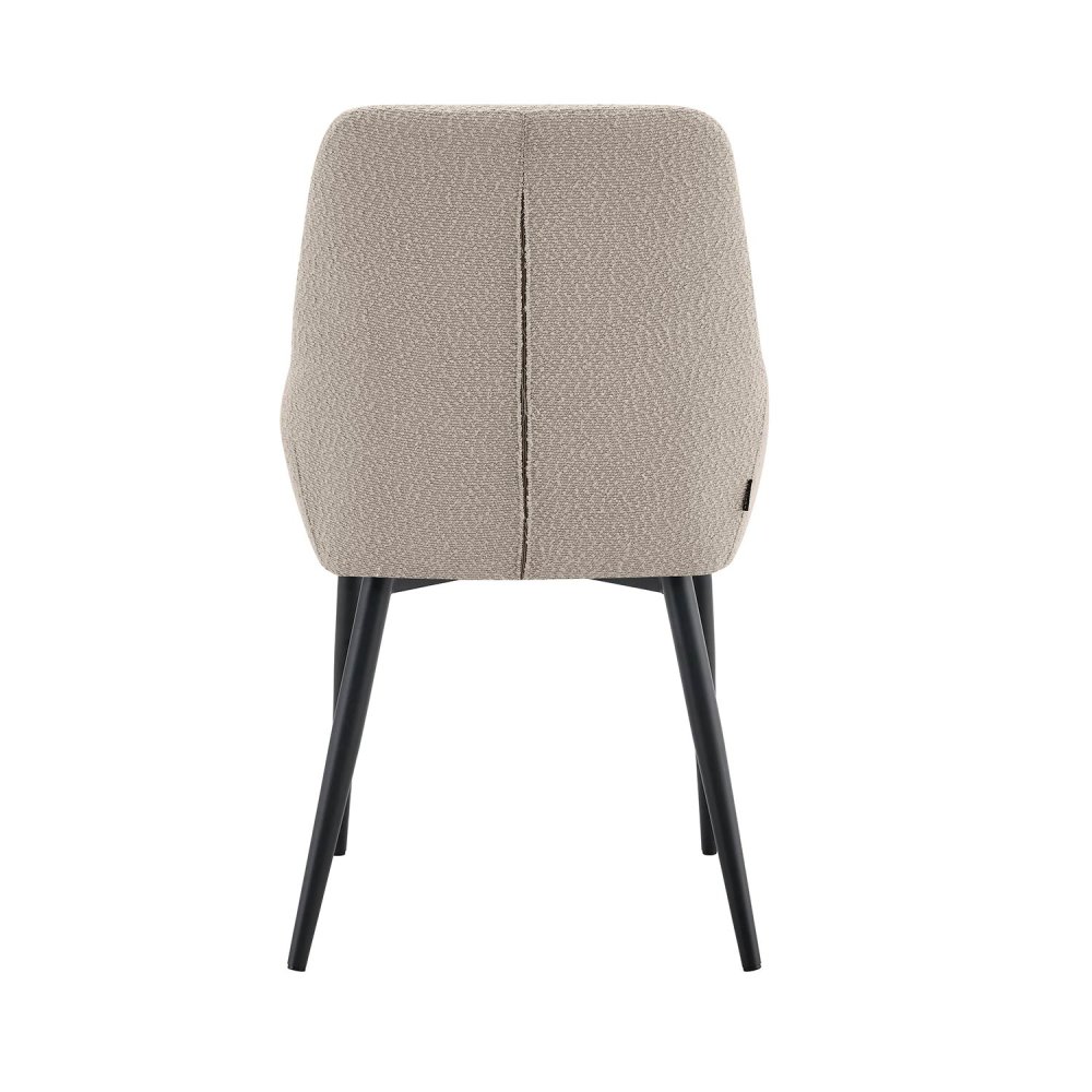 Sedia imbottita Sabbia gambe nera - Design & Comfort - UKUKUKHOME.com