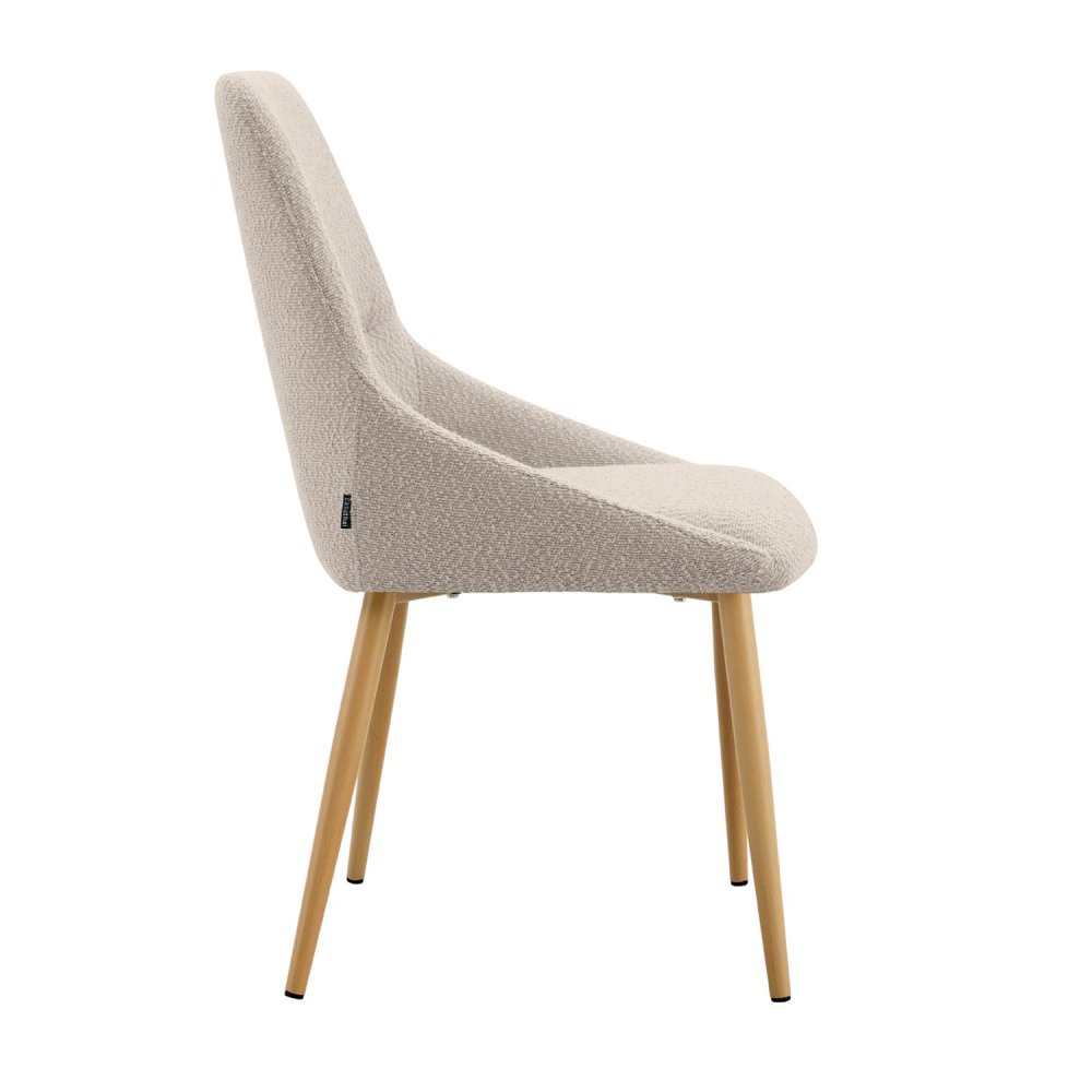 Sedia Sabbia Marston Bouclé - Design Moderno Salotto - UKUKHOME.com